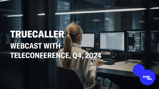 Truecaller, Webcast with teleconference, Q4'24