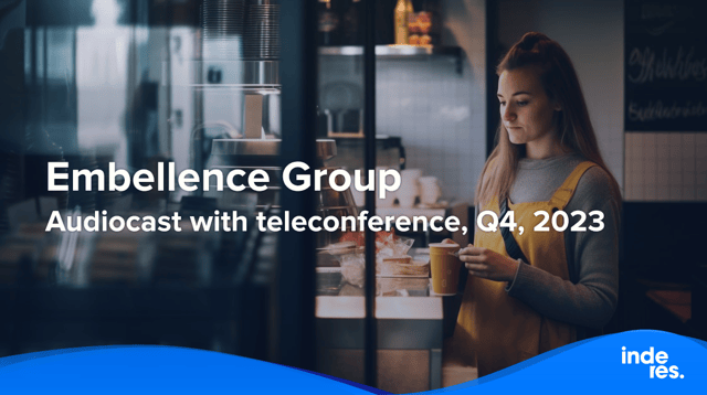 Embellence Group, Audiocast with teleconference, Q4'23