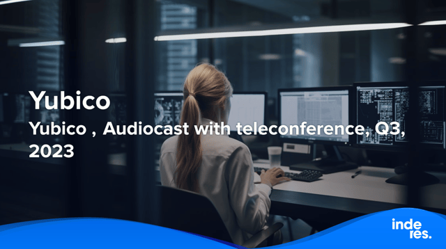 Yubico , Audiocast with teleconference, Q3'23