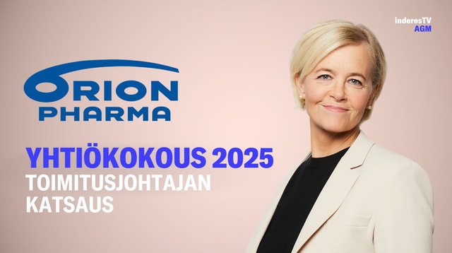 Orionin yhtiökokous | Toimitusjohtajan katsaus 3.4.2025