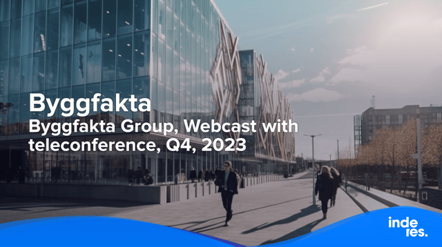 Byggfakta Group, Webcast with teleconference, Q4, 2023