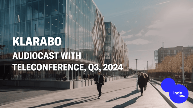 KlaraBo, Audiocast with teleconference, Q3'24