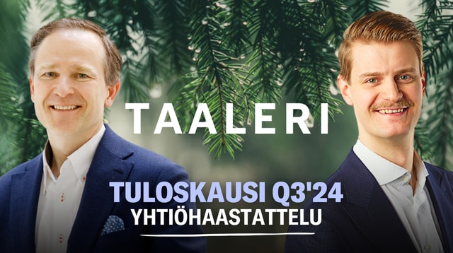 Taaleri Q3’24: Vahva tulos