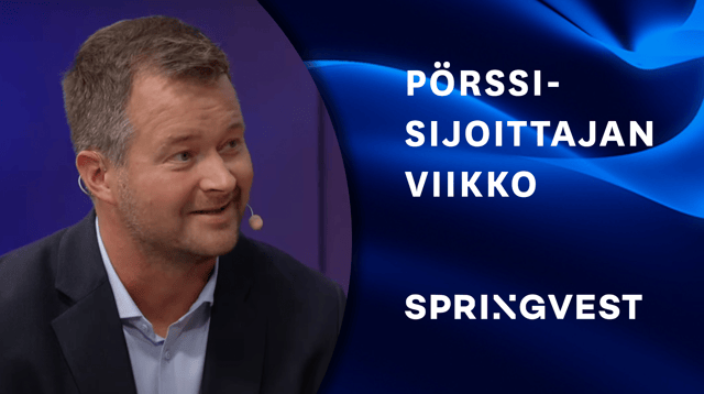 Springvest sijoituskohteena | Pörssisijoittajan viikko 11.9.2024