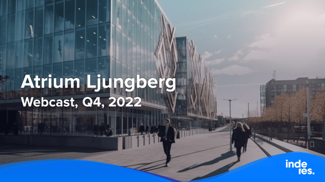 Atrium Ljungberg, Webcast, Q4'22