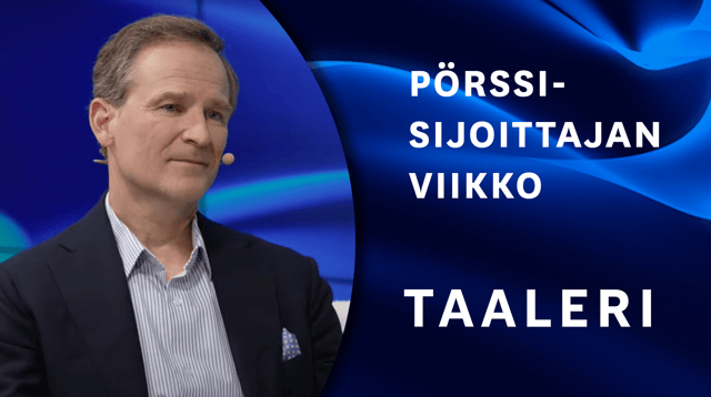 Taaleri sijoituskohteena | Pörssisijoittajan viikko 9.9.2024