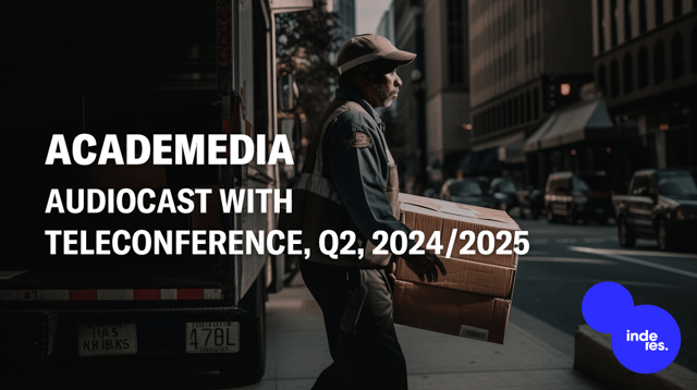 AcadeMedia, Audiocast with teleconference, Q2'24/25