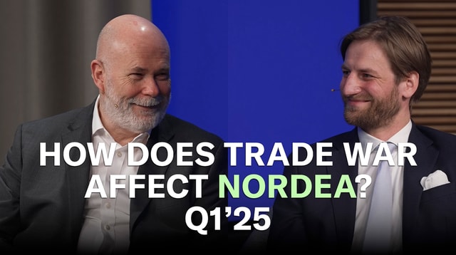How does trade war affect Nordea?