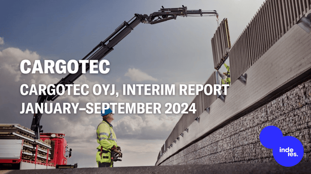 Cargotec Oyj, Interim report January–September 2024