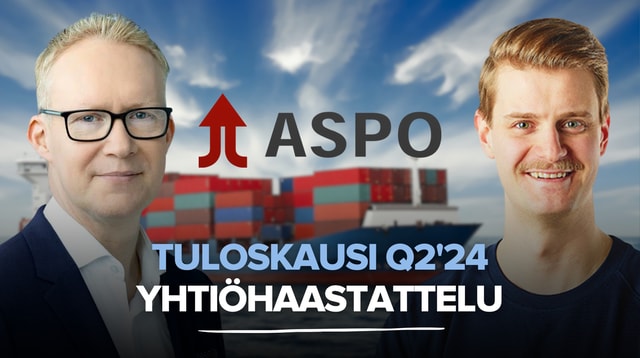 Aspo Q2'24: Markkinatilanne ei tuo vetoapua loppuvuoteen