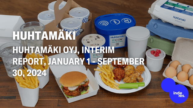 Huhtamäki Oyj, Interim Report, January 1 - September 30, 2024