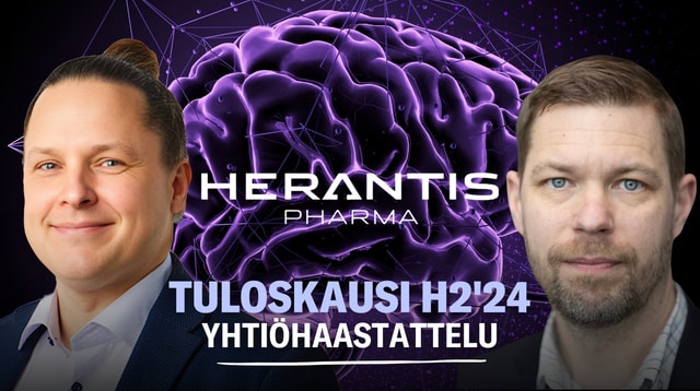 Herantis Pharma H2’24: Rahoitustilannetta vahvistettu