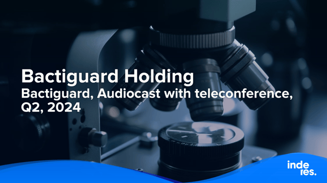 Bactiguard, Audiocast with teleconference, Q2'24