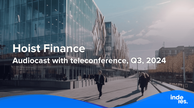 Hoist Finance, Audiocast with teleconference, Q3'24