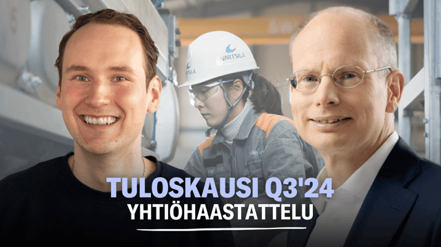 Wärtsilä Q3’24: Markkinanäkymät edelleen positiiviset