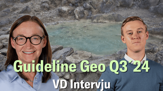 VD Intervju - Guideline Geo Q3´24: Stark EBITDA trots utmaningar i försäljningen