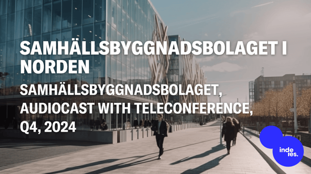 Samhällsbyggnadsbolaget, Audiocast with teleconference, Q4'24