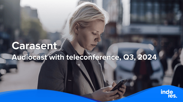 Carasent, Audiocast with teleconference, Q3'24