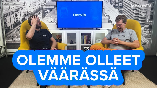 Olemme olleet väärässä Harviassa