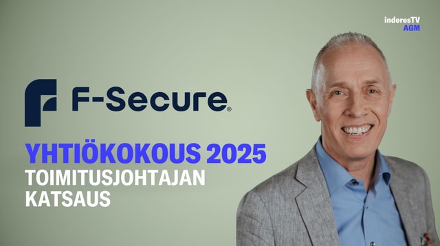 F-Securen yhtiökokous | Toimitusjohtajan katsaus 1.4.2025