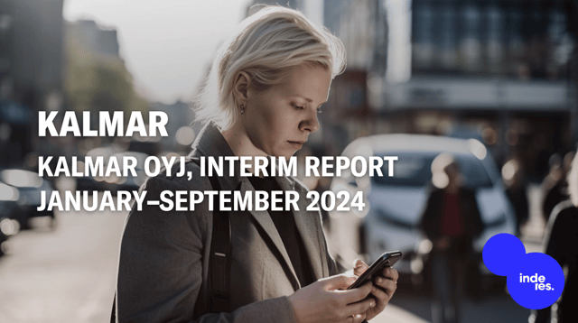 Kalmar Oyj, Interim report January–September 2024