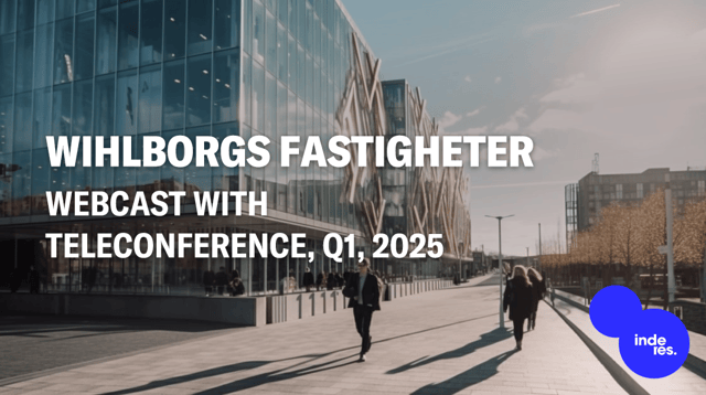 Wihlborgs Fastigheter, Webcast with teleconference, Q1'25