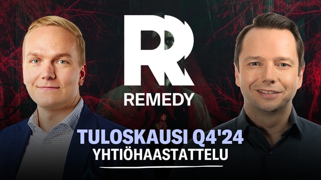 Remedy Q4’24: Peliprojektit etenevät oikeaan suuntaan