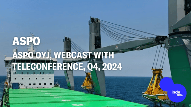 Aspo Oyj, Webcast with teleconference, Q4'24