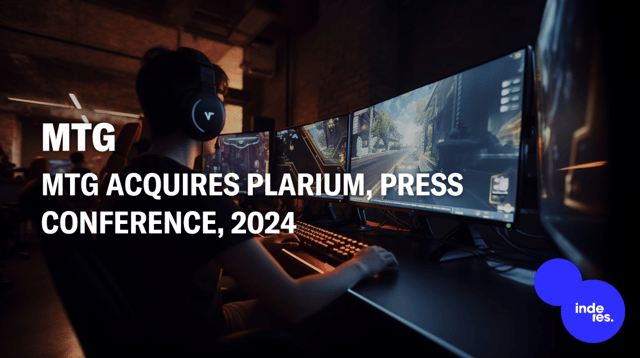 MTG acquires Plarium, press conference, 2024