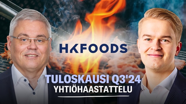 HKFoods Q3’24: Siipikarjan vienti Kiinaan käynnistyy tänä vuonna