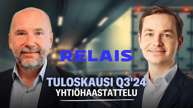 Relais Group Q3'24: Kunnianhimoa riittää