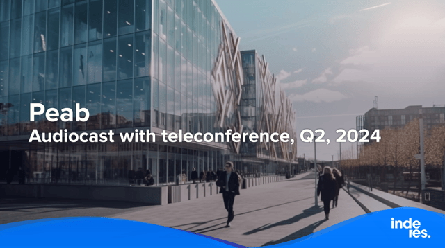 Peab, Audiocast with teleconference, Q2'24