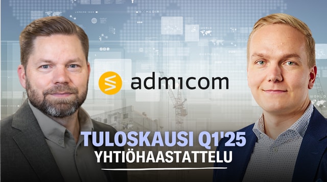 Admicom Q1'25: Odotuksissa piristyvää loppuvuotta