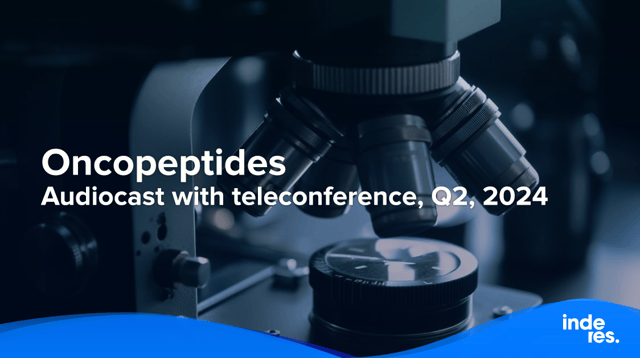 Oncopeptides, Audiocast with teleconference, Q2'24