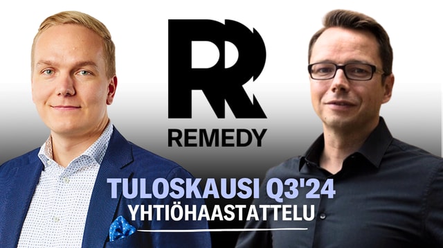 Remedy Q3’24: Palaset loksahtelevat paikalleen