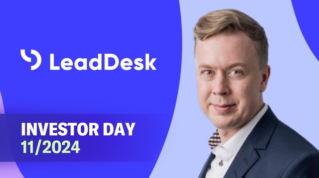 LeadDesk as an Investment | Investor Day November 25, 2024