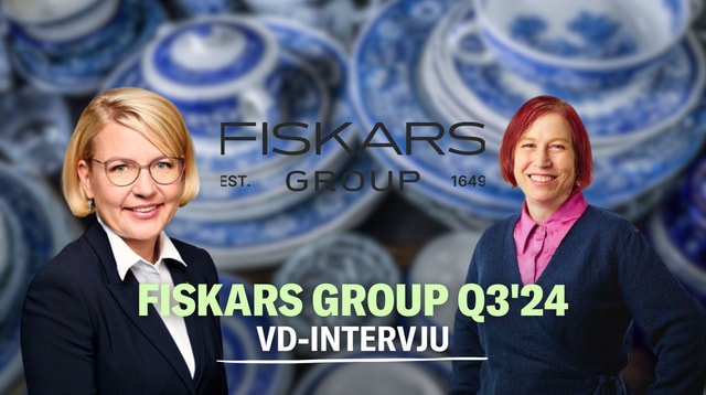 Fiskars Group Q3’24: Fiskars och Vita separeras till självständiga verksamheter