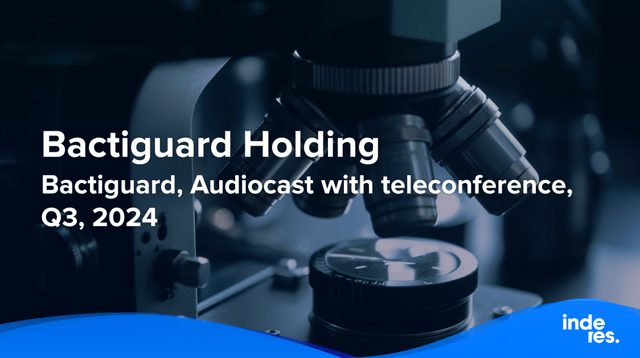 Bactiguard, Audiocast with teleconference, Q3'24