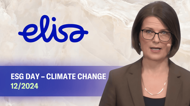 Sustainability at Elisa | ESG Day – Climate Change Dec. 10, 2024