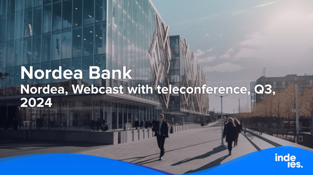 Nordea, Webcast with teleconference, Q3'24