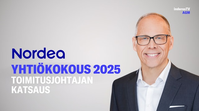 Nordean yhtiökokous | Toimitusjohtajan katsaus 20.3.2025