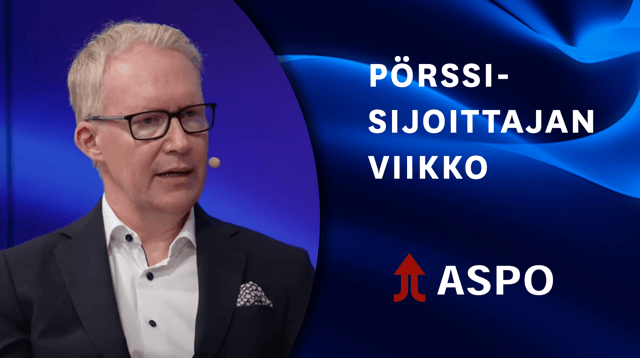 Aspo sijoituskohteena | Pörssisijoittajan viikko 13.9.2024