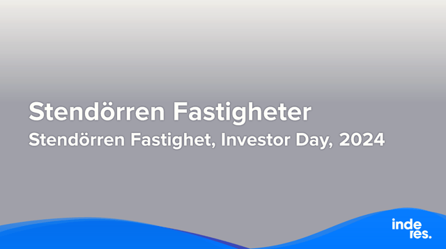 Stendörren Fastighet, Investor Day, 2024