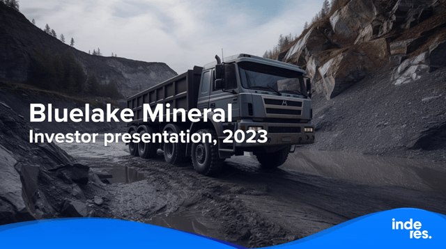 Bluelake Mineral, Investor presentation,  2023