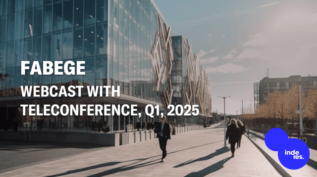 Fabege, Webcast with teleconference, Q1'25