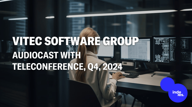 Vitec Software Group, Audiocast with teleconference, Q4'24