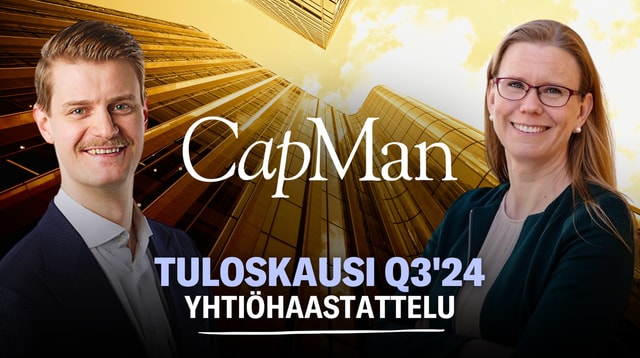 CapMan Q3'24: Fokus rahastoliiketoiminnassa