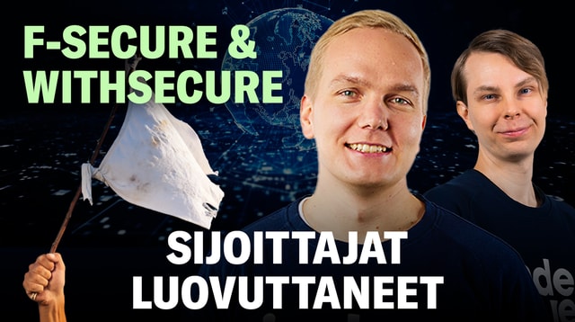 Sijoittajat luovuttaneet F-Securen ja WithSecuren suhteen