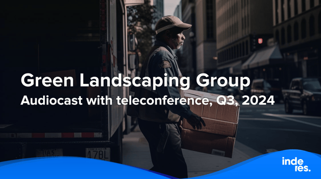 Green Landscaping Group, Audiocast with teleconference, Q3'24