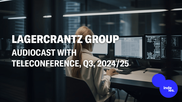 Lagercrantz Group, Audiocast with teleconference, Q3'24/25